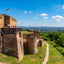 Aussichtsturm der Teufelsburg mit weitem Blick über die saarländische Landschaft