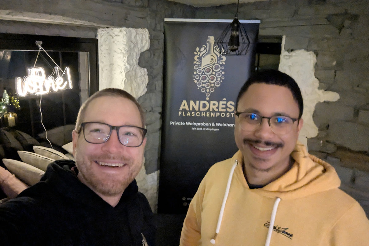 André Wegmann von Andrés Flaschenpost und Sidney, Wirt der Schmiede Marpingen