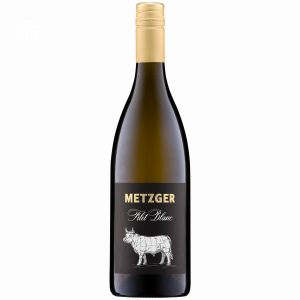 Weißweinflasche von Metzger, Filét Blanc.