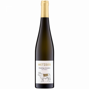 Flasche Metzger Riesling trocken alte Reben
