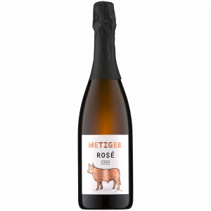 Flasche Metzger Rosé Zero