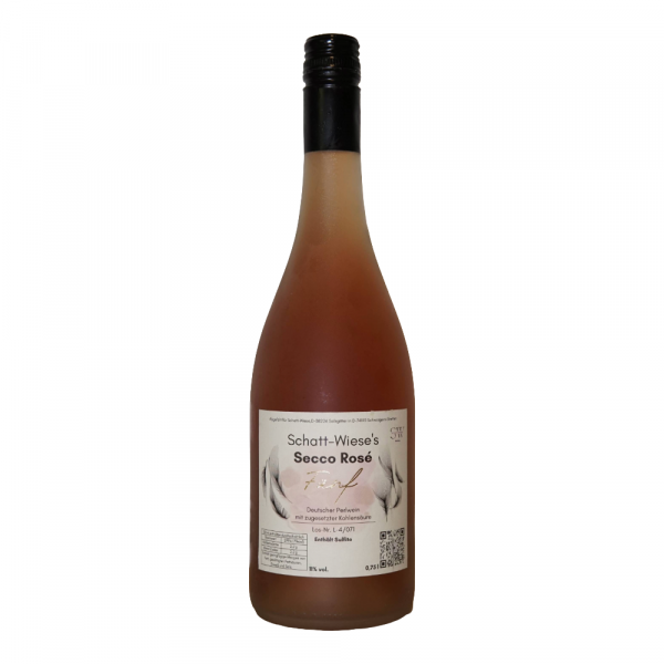 Flasche Schatt-Wiese Secco Rosé